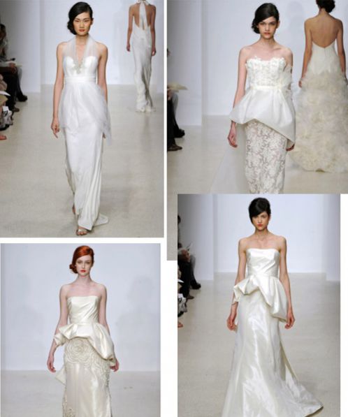 Amsale’s Wedding Dresses Spring 2013 With Modern Style & Plenty of Peplums